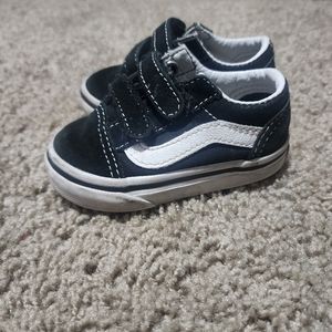 Vans Toddler boy size 3.5 black velcro sneakers